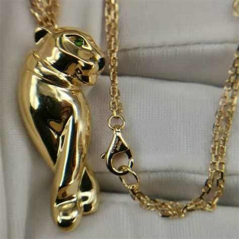 cartier panther necklace dupe|cartier panthere necklace price.